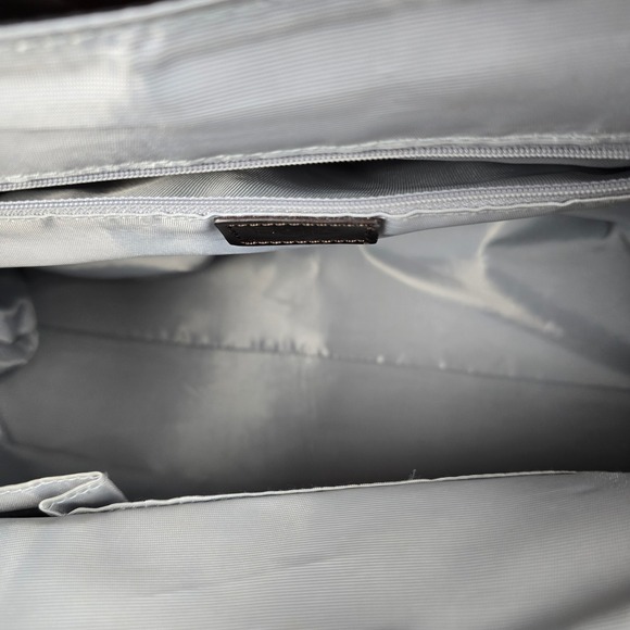 Beijo Luxe Metallic Bronze Patent Pleated Satchel Handbag Crossbody Bag Large - Picture 9 of 16